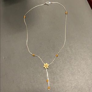 Yellow flower necklace